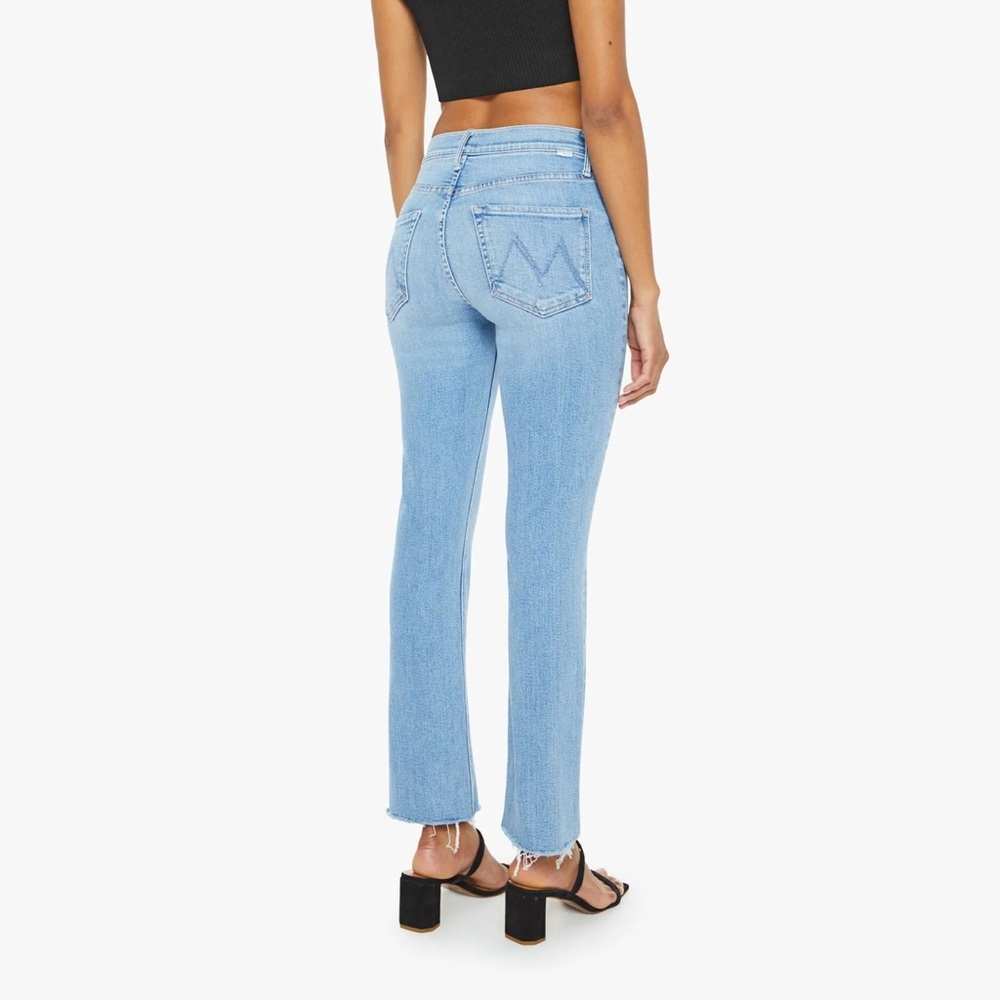 MOTHER Mid Rise Dazzler Ankle Fray